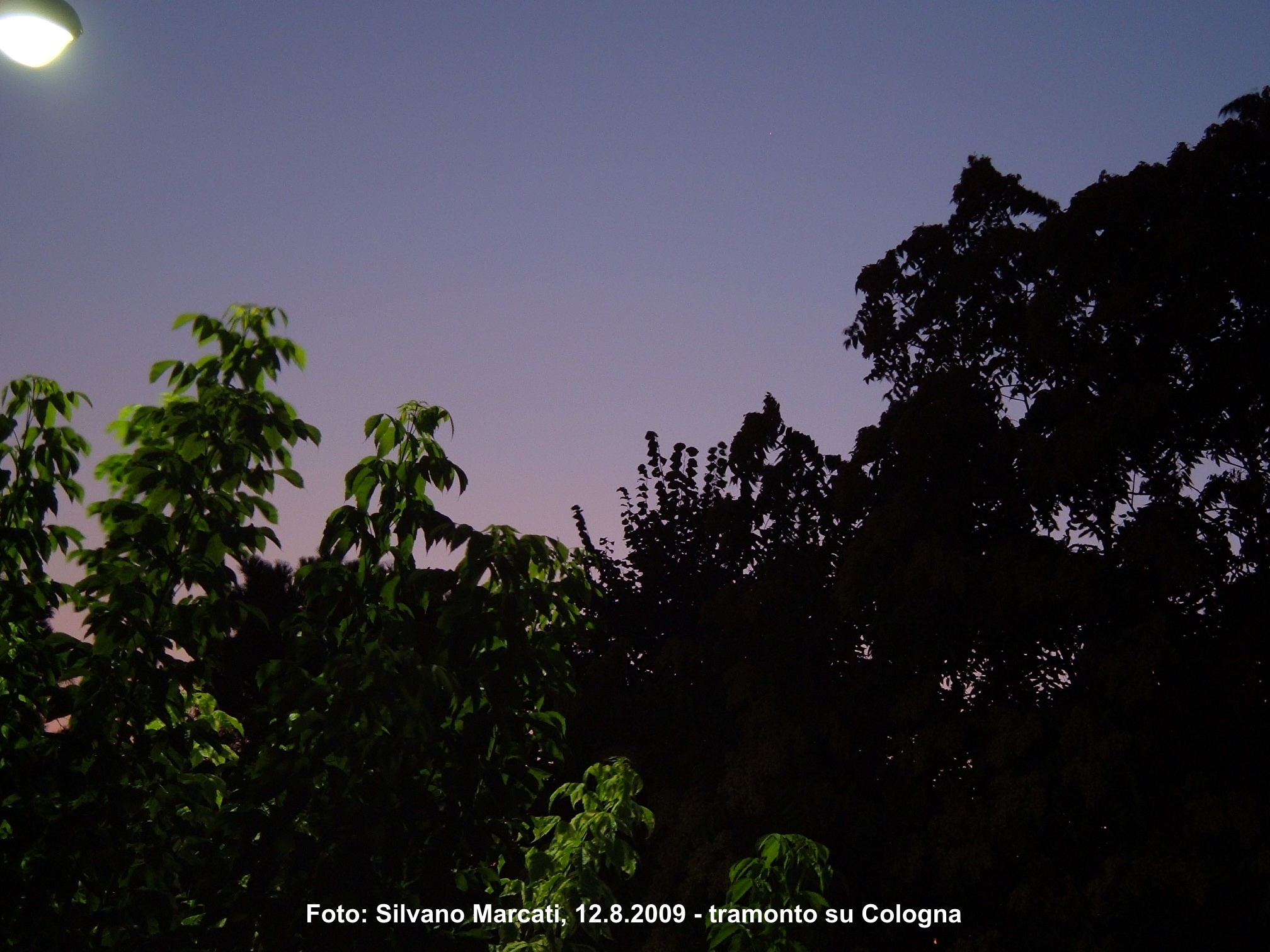 12.8.2009 - tramonto su Cologna